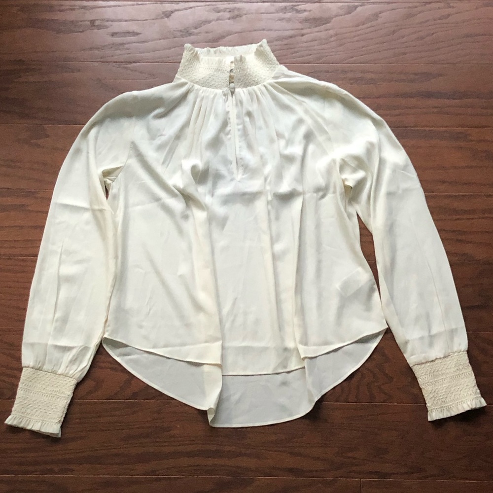 H&M Ruffle Neck Blouse
